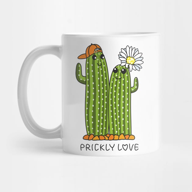 Prickly Love. Cactus illustration by lents